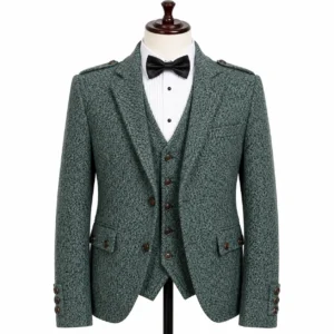 Argyle Tweed Jacket For Men