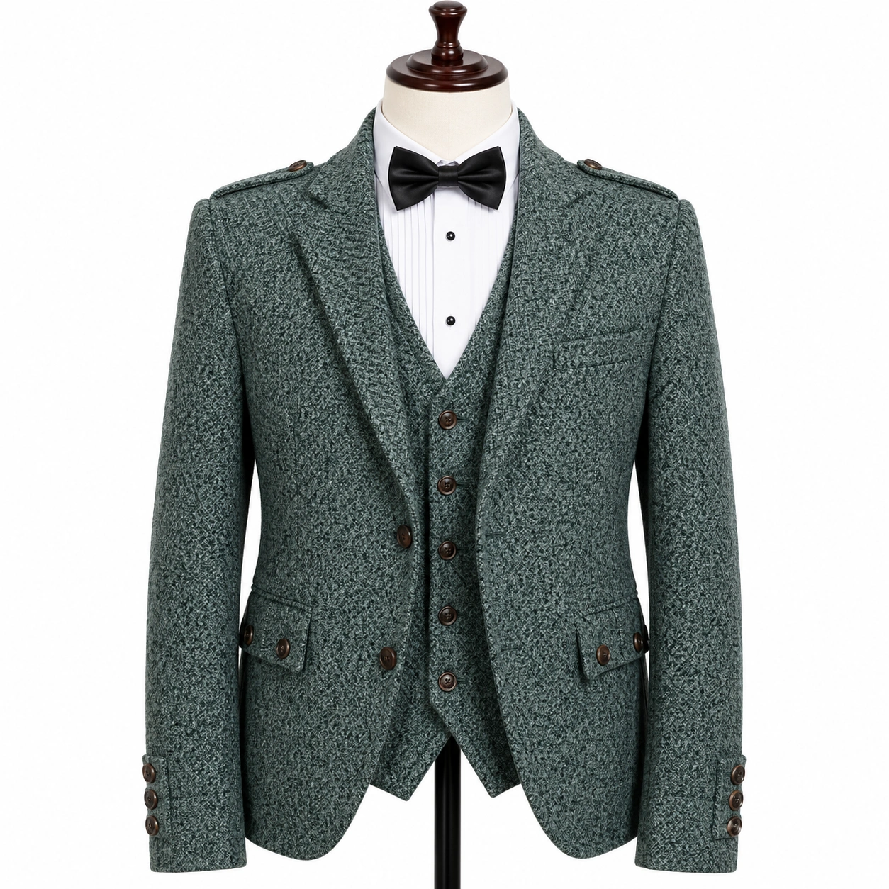 Argyle Tweed Jacket For Men