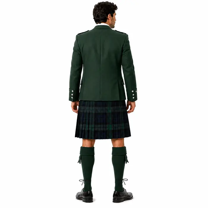 Custom Scottish Kilt Outfit with Dark Green Argyle Jacket - Image 2