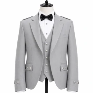 Light Grey Argyll Kilt Jacket