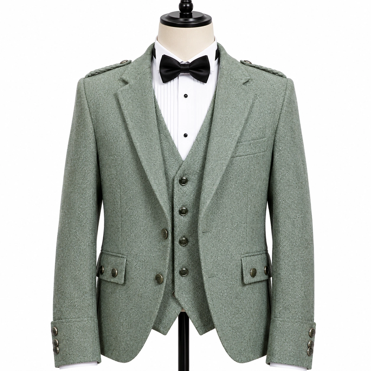 Lovat Green Argyle Kilt Jacket