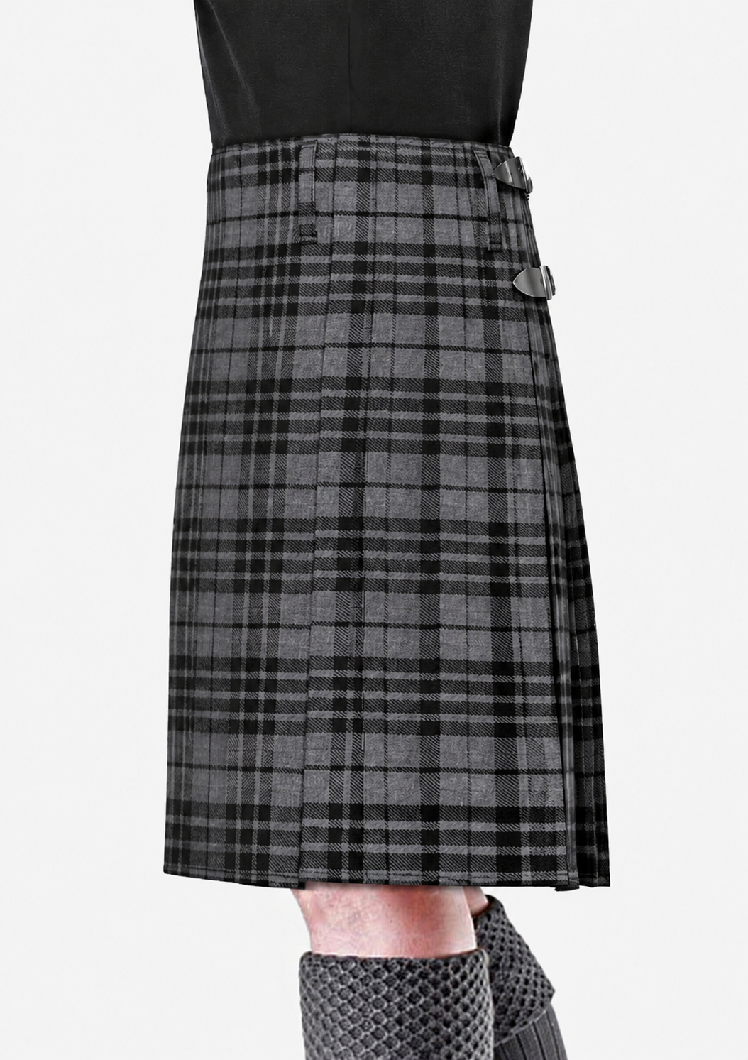 Premium Quality Grey Watch Tartan Kilt - Image 2