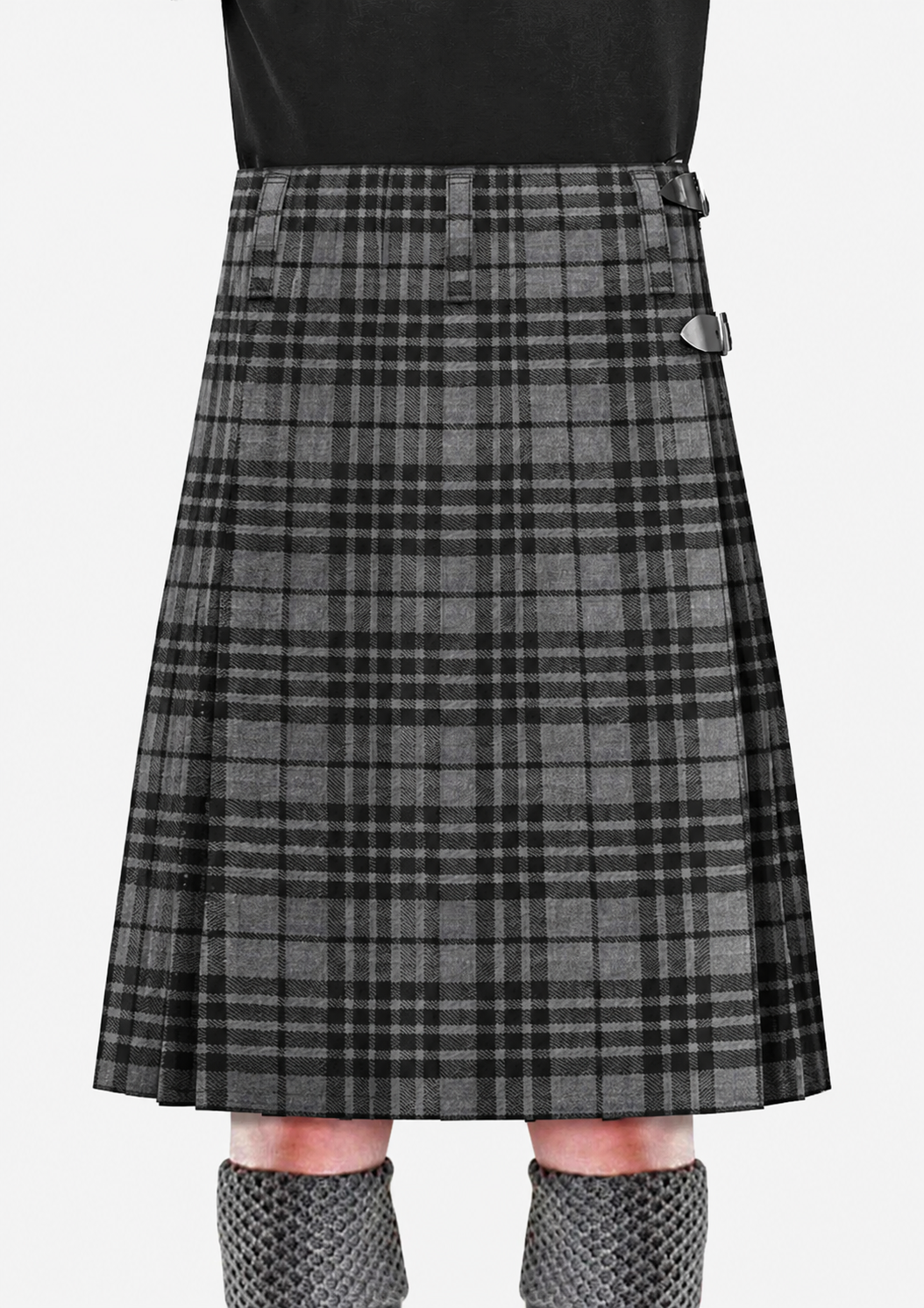 Premium Quality Grey Watch Tartan Kilt - Image 3