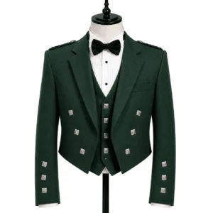 Prince Charlie Green Kilt Jacket