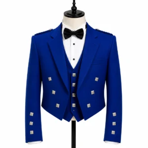 Royal Blue Prince Charlie Kilt Jacket