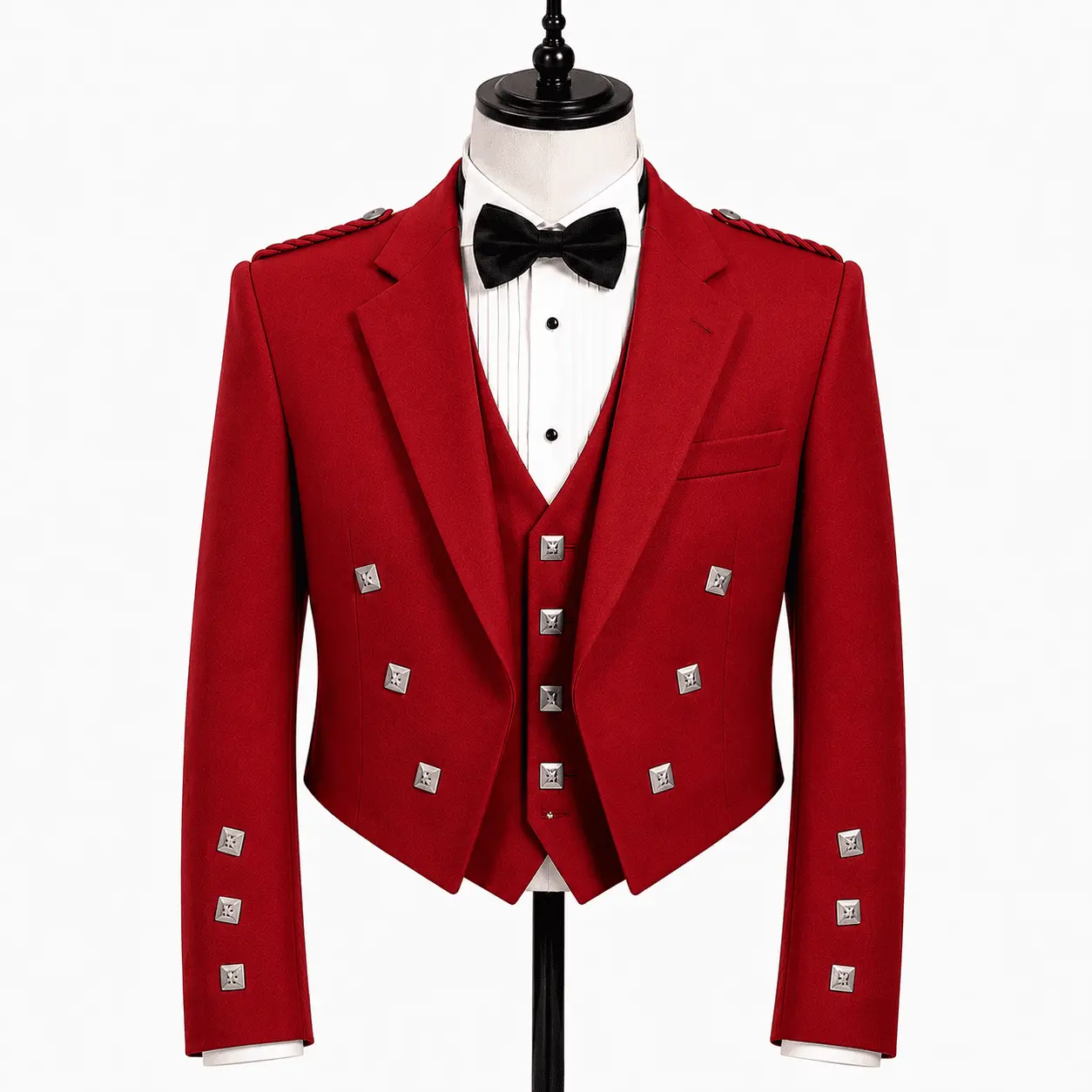 Scottish Prince Charlie Red Kilt Jacket