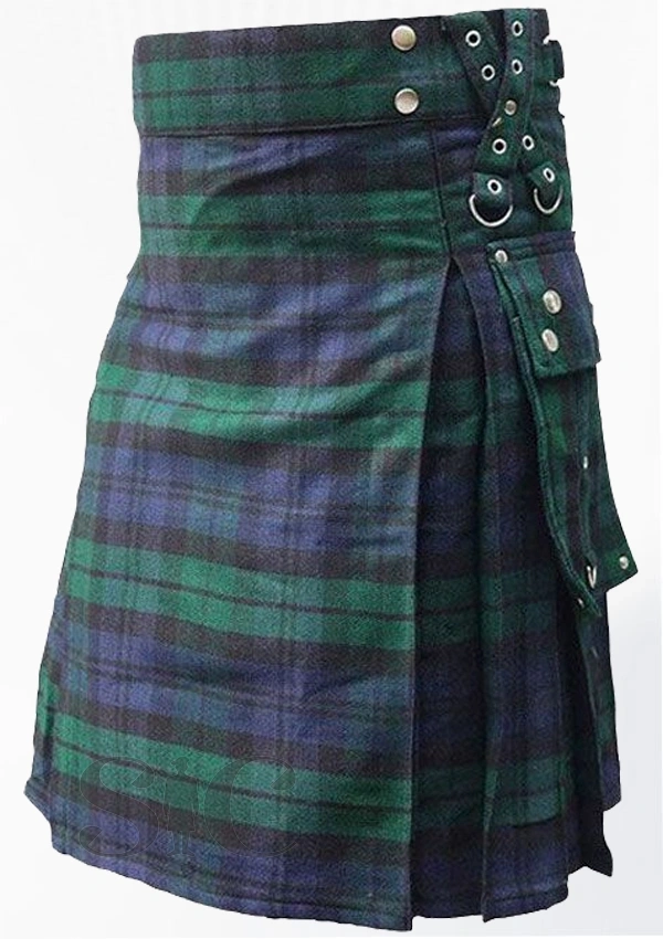 Top Quality Black Watch Tartan Kilt - Image 2